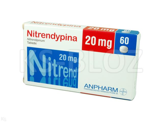 Nitrendypina Egis interakcje ulotka tabletki 20 mg 60 tabl. | 2 blist.po 30 szt.
