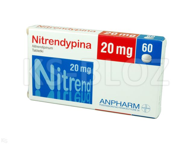 Nitrendypina Egis interakcje ulotka tabletki 20 mg 60 tabl. (2 blist. po 30 tabl.)