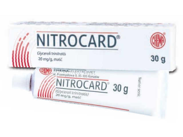 Nitrocard interakcje ulotka maść 20 mg/g 