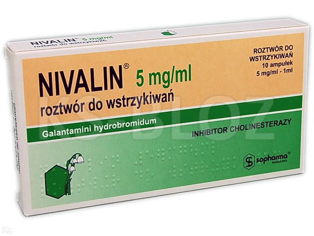 Nivalin interakcje ulotka roztwór do wstrzykiwań 5 mg/ml 10 amp. po 1 ml