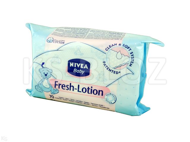 Nivea Baby Fresh Lotion Chusteczki nawilżane wkład interakcje ulotka chusteczka - 1 op.