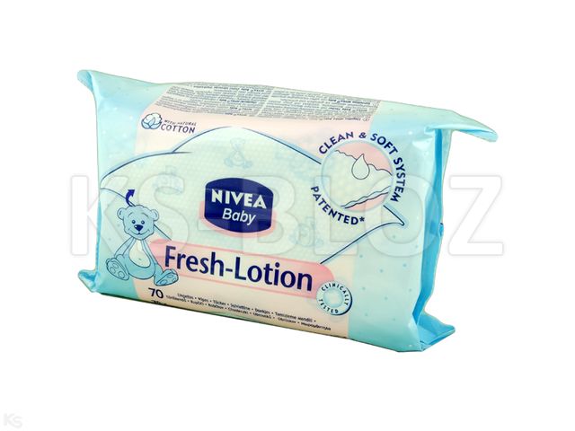 Nivea Baby Fresh Lotion Chusteczki nawilżane wkład interakcje ulotka   1 op.