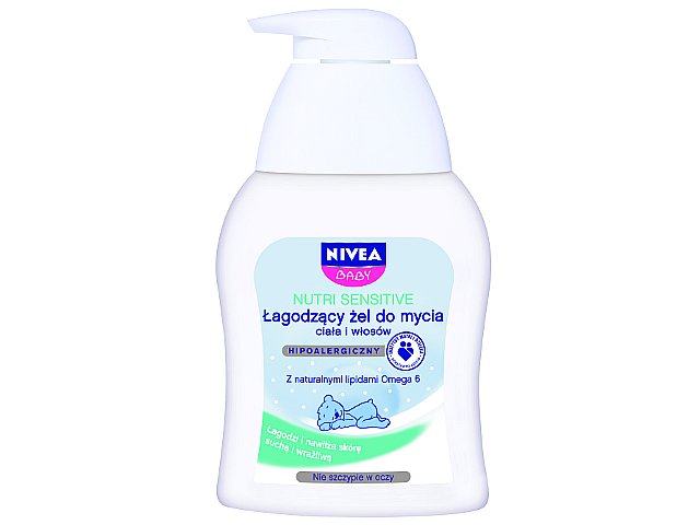 NIVEA BABY NUTRI SENSITIVE Żel d/mycia tw./ciała/wł. interakcje ulotka   250 ml