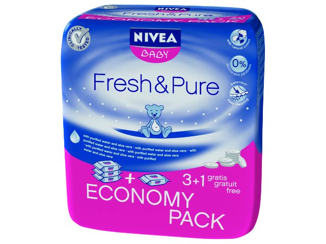 Nivea Baby Pure & Fresh Chusteczki nawilżane interakcje ulotka   4 op.