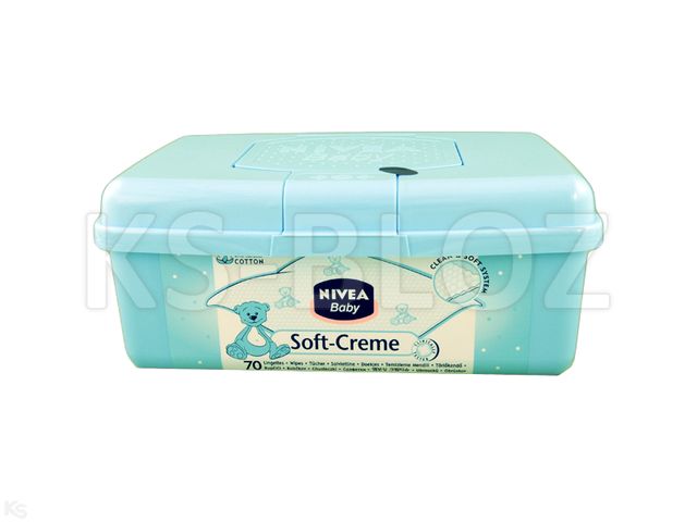 Nivea Baby Soft Creme Chusteczki nawilżane pudełko interakcje ulotka chusteczka - 1 op.
