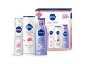 NIVEA CARE & ROSES Zestaw świąteczny 2022 Antyperspirant spray+Żel p/prysz.+Mleczko do ciała interakcje ulotka zestaw  150 ml | + 250 ml + 250 ml