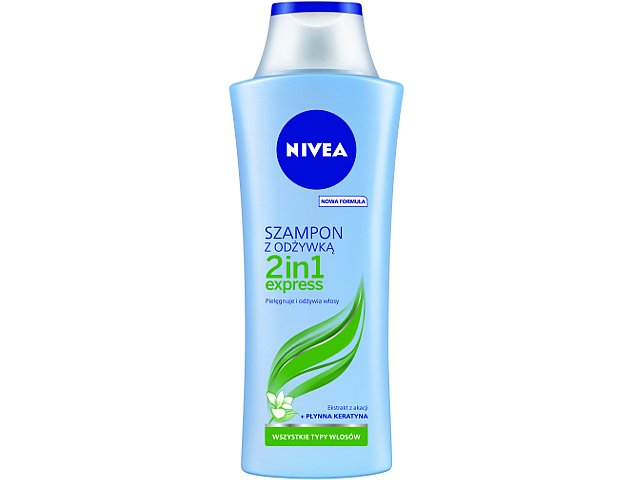 Nivea Express Szampon-odżywka do mycia włosów 2w1 interakcje ulotka szampon  400 ml