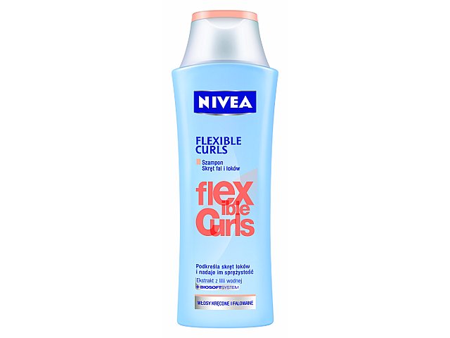 Nivea Flexible Curls Szampon do mycia włosów podkreślający skręt fal i loków interakcje ulotka   250 ml