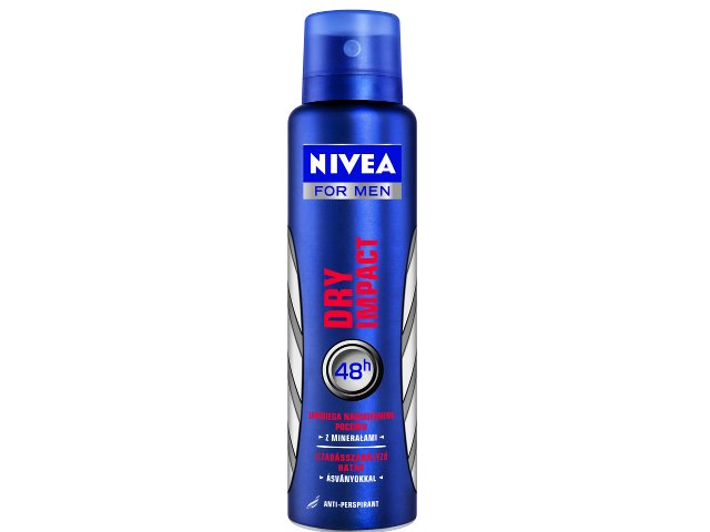 NIVEA FOR MEN DEO DRY IMPACT spray XXL interakcje ulotka  - 250 ml