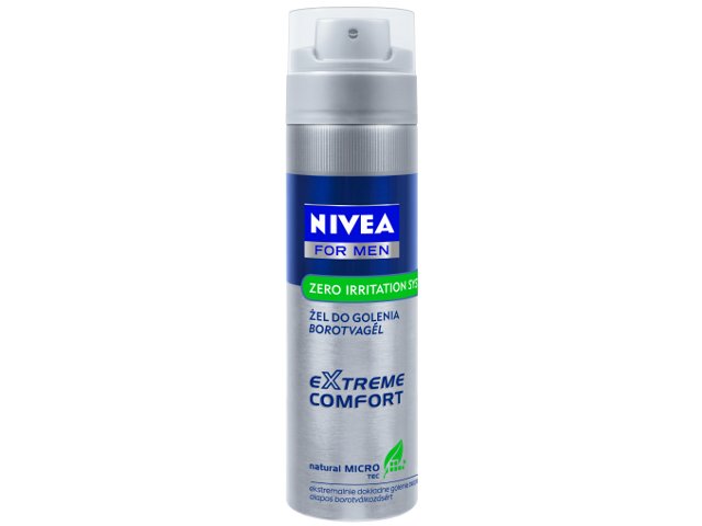 NIVEA FOR MEN EXTREME COMFORT Żel d/gol. interakcje ulotka żel - 200 ml