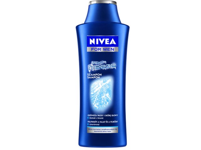 NIVEA FOR MEN FRESH FREEZE Szamp. d/wł.normal/przetł. interakcje ulotka  - 400 ml