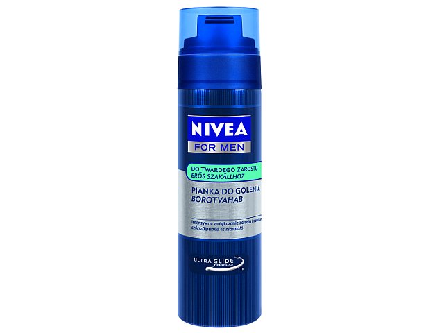 Nivea For Men Pianka do golenia twardy zarost interakcje ulotka pianka - 200 ml