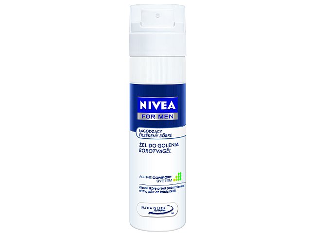 Nivea For Men Żel do golenia łagodzący interakcje ulotka   200 ml