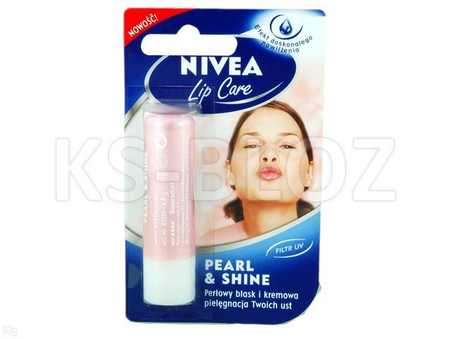 Nivea Lip Care Pearl & Shine Pomadka pielęgnująca perłowy blask interakcje ulotka   1 szt.