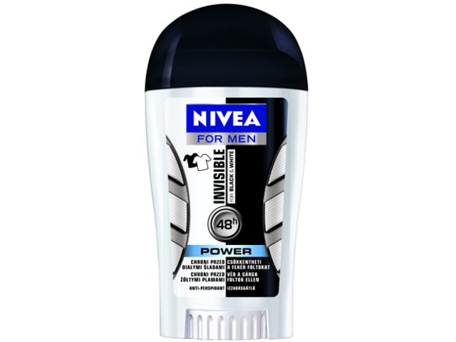 NIVEA MEN INVISIBLE Black&White POWER interakcje ulotka sztyft - 40 ml