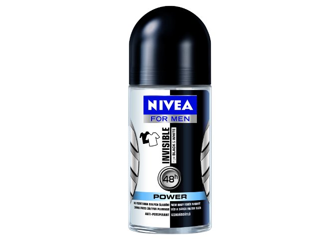 Nivea Men Invisible Power Black & White interakcje ulotka roll-on - 50 ml