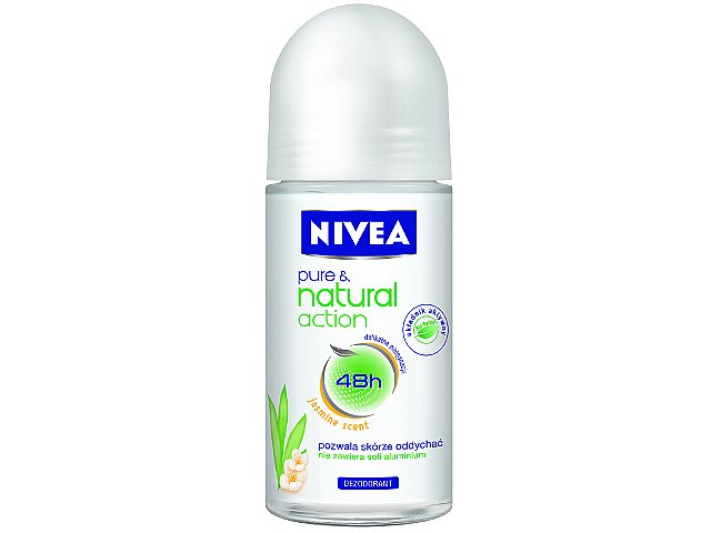 NIVEA PURE & NATURAL Roll-on Jasmin interakcje ulotka   50 ml