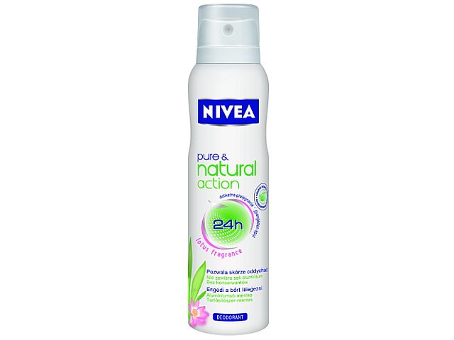 NIVEA PURE & NATURAL Spray Lotus interakcje ulotka  - 150 ml