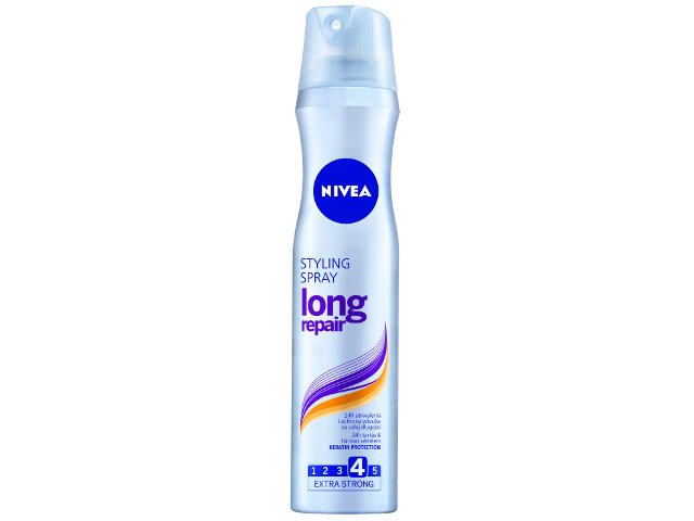 NIVEA STYLE LONG REPAIR Lakier d/wł. interakcje ulotka aerozol  250 ml