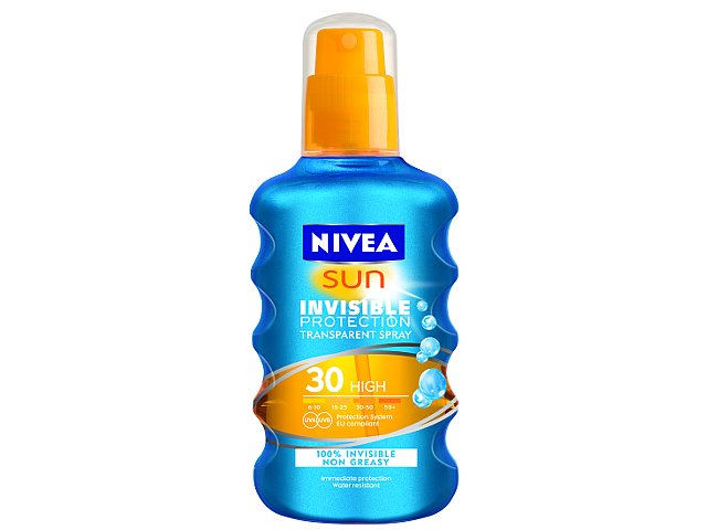 NIVEA SUN PRZEZROCZYSTY Spray Ochronny SPF 30 interakcje ulotka  - 200 ml