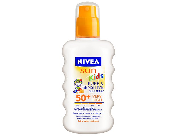 NIVEA SUN Pure & Sensitive Spray do opal.dla dzieci SPF 50+ interakcje ulotka  - 200 ml