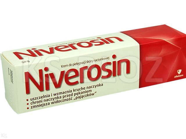 Niverosin Krem pielęgnacja skóry naczynkowej interakcje ulotka   50 g