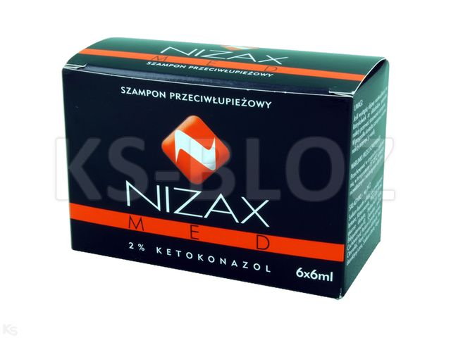 Nizax Med Szamp. interakcje ulotka   6 sasz. po 6 ml