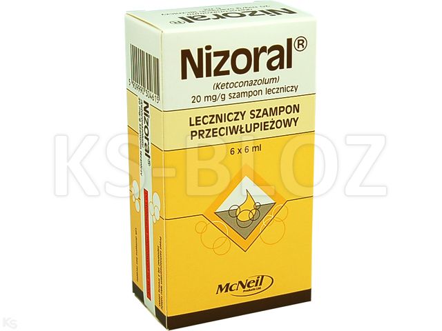 Nizoral interakcje ulotka szampon leczniczy 20 mg/g 6 sasz. po 6 ml