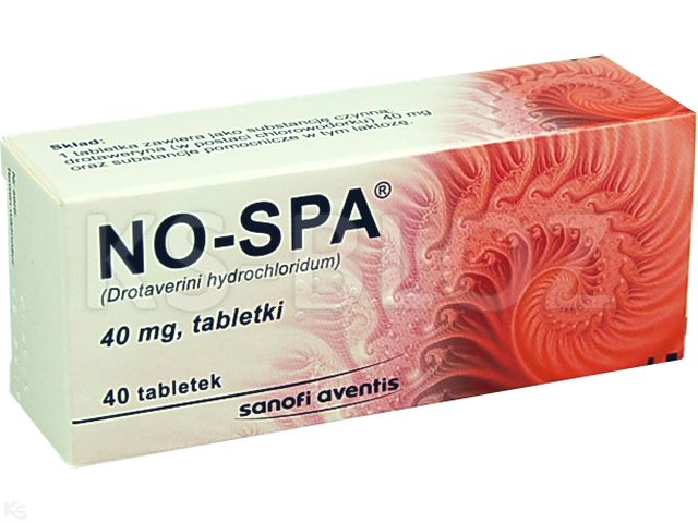 No-Spa interakcje ulotka tabletki 40 mg 40 tabl.