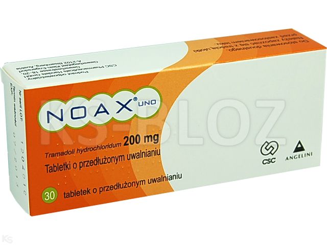 Noax Uno interakcje ulotka tabletki o przedłużonym uwalnianiu 200 mg 30 tabl. | 3 blist.po 10 szt.