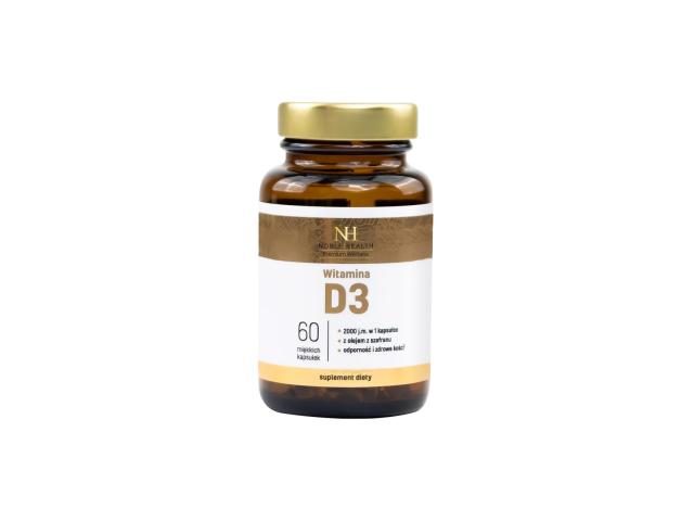 Noble Health Premium Wellness Witamina D3 interakcje ulotka kapsułki miękkie - 60 kaps.