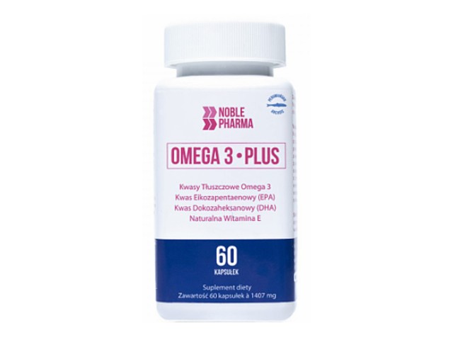 Noble Pharma Omega 3 Plus interakcje ulotka kapsułki - 60 kaps.