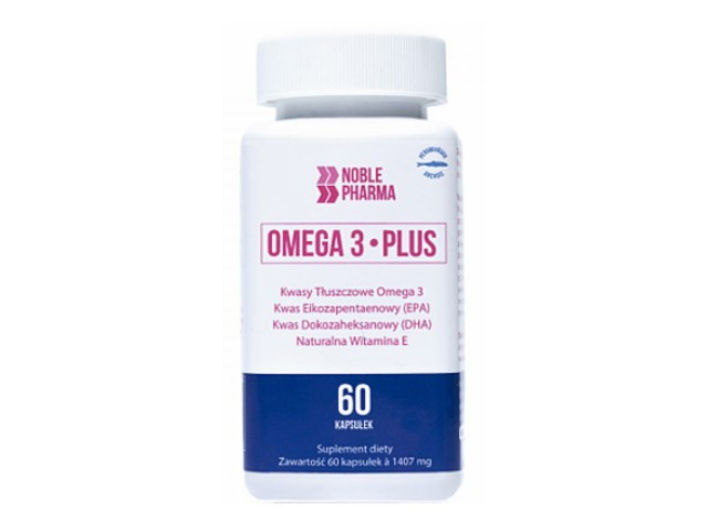 Noble Pharma Omega 3 Plus interakcje ulotka kapsułki  60 kaps.