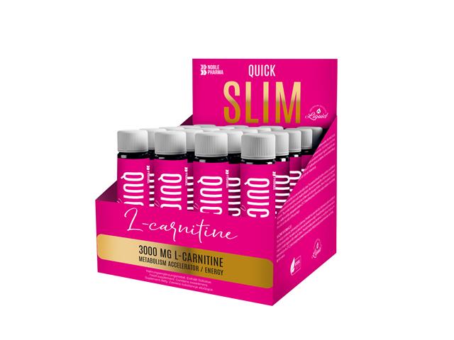 Noble Pharma Quick Slim L-Carnitine interakcje ulotka płyn  20 fiol. po 25 ml