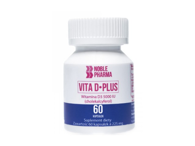 Noble Pharma Vita D Plus interakcje ulotka kapsułki - 60 kaps.