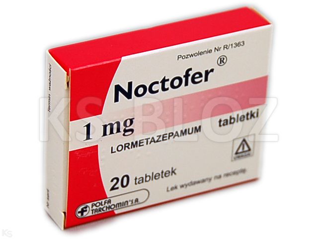 Noctofer interakcje ulotka tabletki 1 mg 20 tabl. (2 blist. po 10 tabl.)