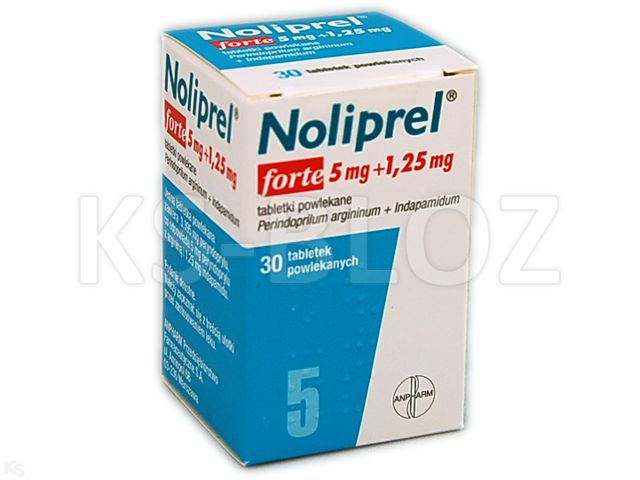 Noliprel Forte interakcje ulotka tabletki powlekane 5mg+1,25mg 