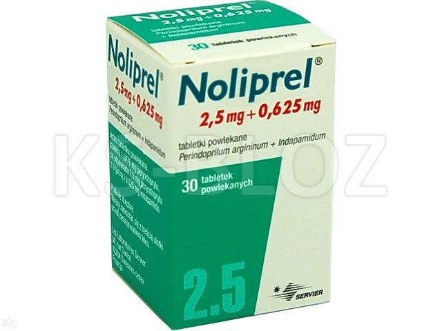 Noliprel interakcje ulotka tabletki powlekane 2,5mg+625mcg 