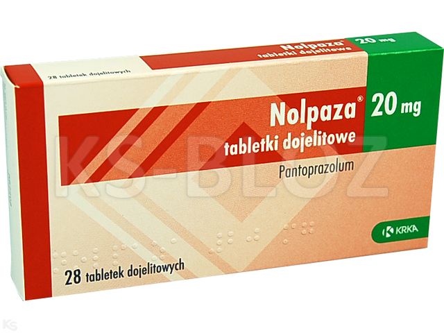 Nolpaza 20 interakcje ulotka tabletki dojelitowe 20 mg 28 tabl. | 2 blist.po 14 szt.