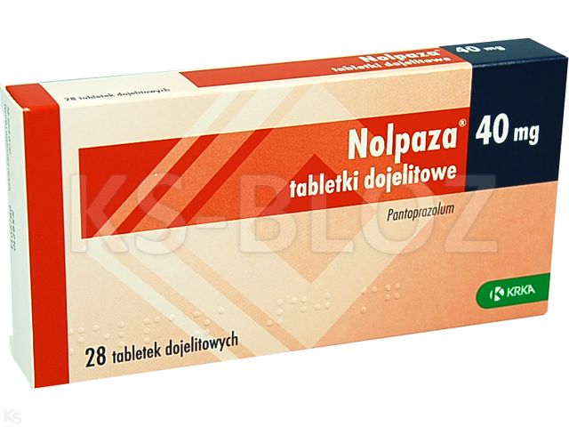 Nolpaza 40 interakcje ulotka tabletki dojelitowe 40 mg 28 tabl. | 2 blist.po 14 szt.