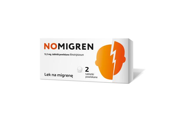 Nomigren interakcje ulotka tabletki powlekane 12,5 mg 2 tabl.