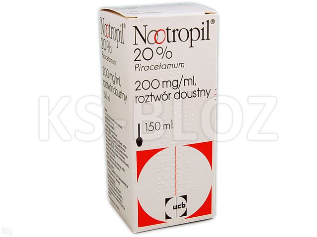 Nootropil 20% interakcje ulotka roztwór doustny 200 mg/ml 150 ml