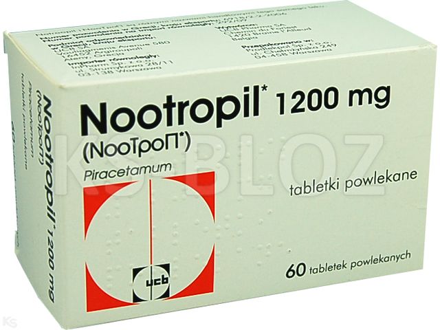 Nootropil interakcje ulotka tabletki powlekane 1,2 g 60 tabl.