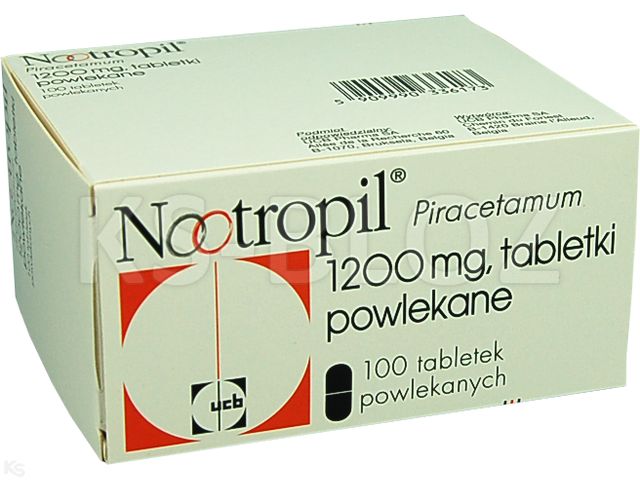 Nootropil interakcje ulotka tabletki powlekane 1,2 g 100 tabl.