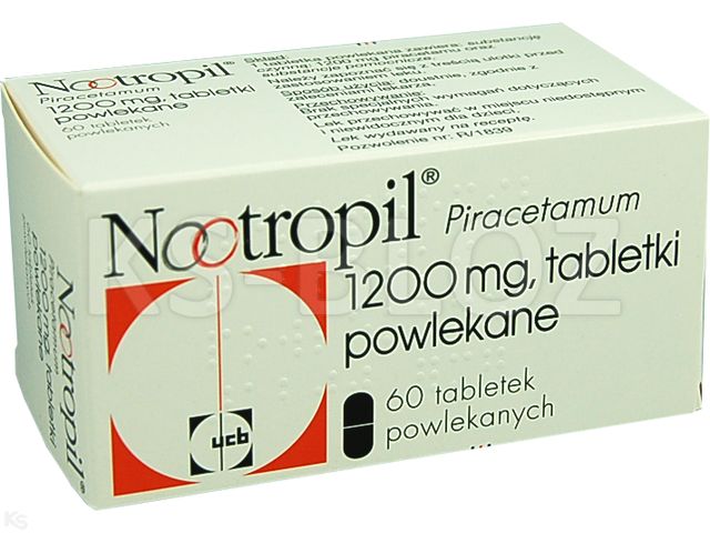 Nootropil interakcje ulotka tabletki powlekane 1,2 g 60 tabl. | 6 blist.po 10 szt.