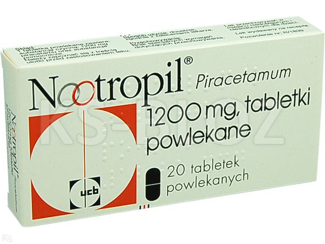 Nootropil interakcje ulotka tabletki powlekane 1,2 g 20 tabl. | (2 blist. po 10 tabl.)