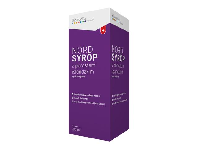 Nord Syrop z porostem islandzkim interakcje ulotka syrop  200 ml