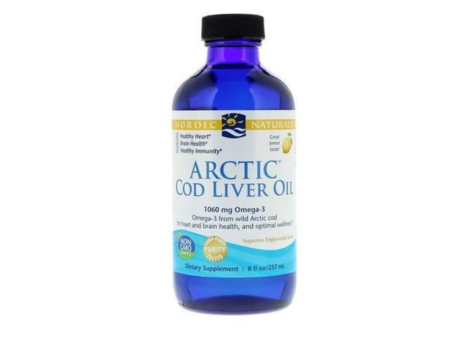 Nordic Naturals Arctic Cod Liver Oil 1060 mg lemon interakcje ulotka płyn  237 ml