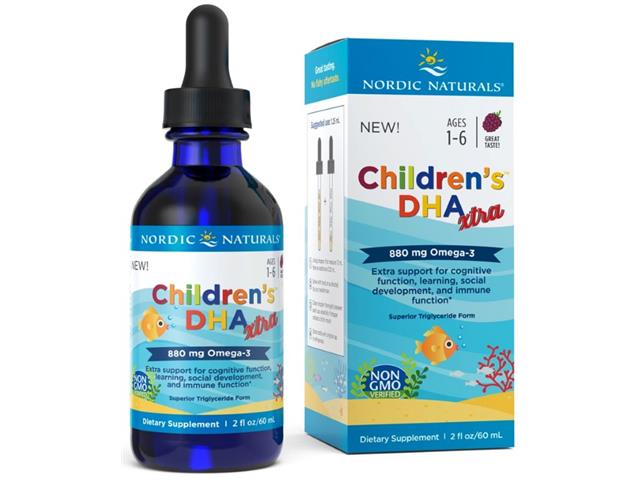 Nordic Naturals Children's DHA Xtra 880 mg berry punch interakcje ulotka płyn  60 ml