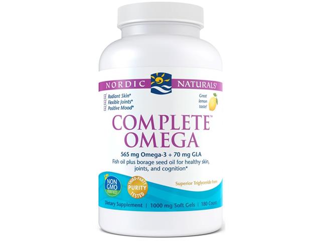 Nordic Naturals Complete Omega 565 mg lemon interakcje ulotka kapsułki - 180 kaps.